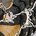 Weanas Multi-Function Anti-Slip Ice Cleat Shoe Boot Tread Grips Traction Crampon Chain Spike 1 Pair (8-Crampon)