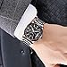 KASHIDUN Men's Watches Luxury Sports Casual Quartz Wristwatches Waterproof Chronograph Calendar Date Stainless Steel Band Black Color (D Black)
