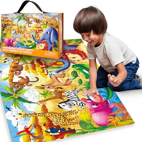 QUOKKA Giant Floor Puzzles for Kids Ages 3-5 - 2x3