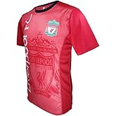 Icon Sports Men Compatible with Liverpool Poly Shirt Soccer T-Shirt -21 XXL Red