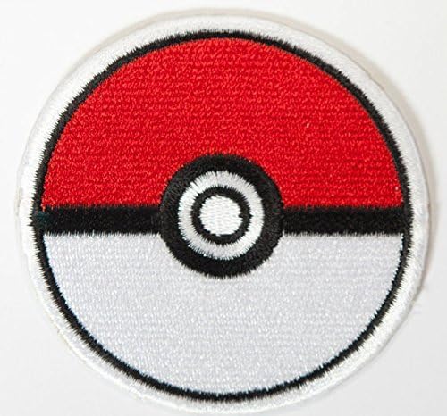 Pokeball Pokemon Patch Embroidered Iron on Badge Applique Costume Fancy Dress Master Ball PokÃƒÂmon Cosplay Pokeball by Premier Patches