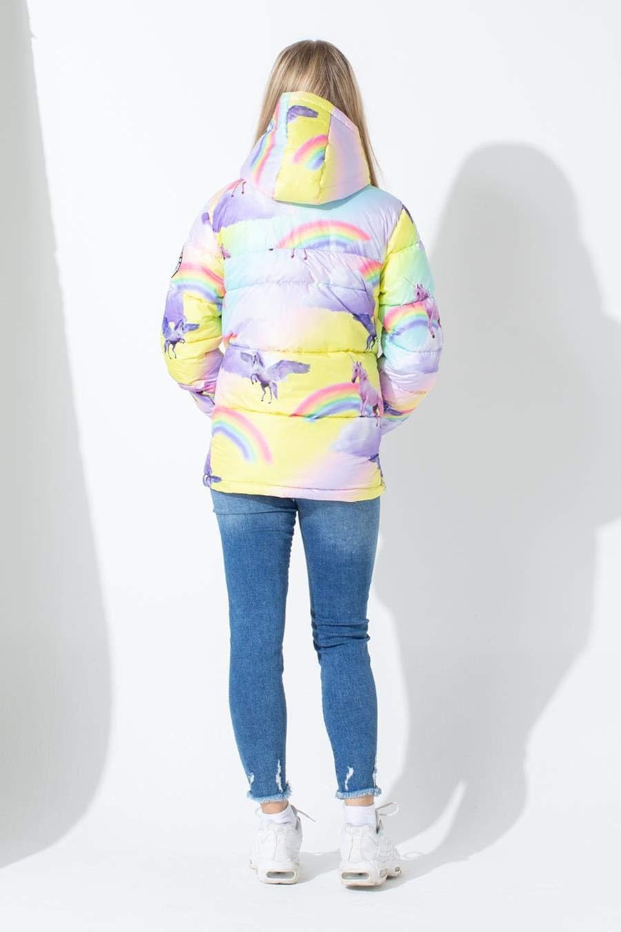 unicorn puffer coat
