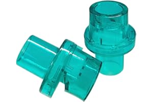 JTKENS 100pcs/Pack CPR One-Way Valve for Training Mask CPR Training Valves Green Individually Wrapped
