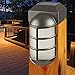 Sterno Home Solar LED Post Cap Light with Solar Panel, Rechargeable Battery