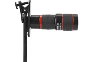 POMYA Cell Phone Camera Lens, 20X Long Focus Zoom Telephoto Lens with Phone Holder, Telephoto Lens for Phones Tablets