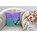 HGOD DESIGNS Anchor Quotes Pillow Covers - Quotes Glitter Anchor Bible Verse Proverbs She is Clothed in Strength and Dignity Cotton Linen Square Pillow Case for Men/Women/18x18 inch Purple Blue