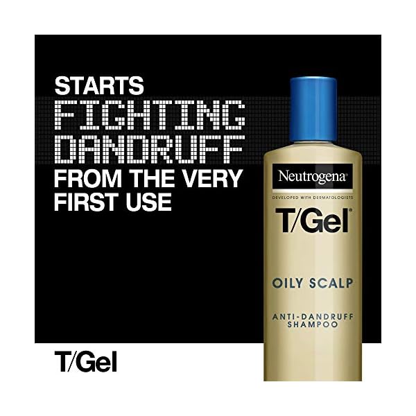 Neutrogena T/Gel Anti-Dandruff Shampoo for Oily Scalp, Fresh Jasmine, 250 ml