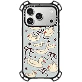 CASETiFY Bounce iPhone 17 Pro Case [Shockproof/Compatible with Magsafe / 21.3 ft. 7X Military Grade Drop Protection] - Ducks and Bows - Clear Black