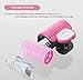 iBang Portable Instant Heat Hot Roller Clip temp. 80℃ 176℉ - Natural Wave Hair Bang Curler for Travel Work at voltage,ampere 5V,2A, not 5V,1A (Rose Pink)