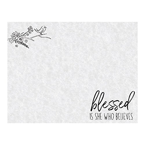 Click Here to See More Images AT001 Blessed Is She Who Believes Snack Sheets, Pack of 100. 9