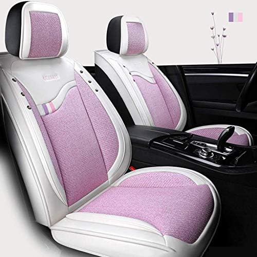 フォーシーズンズファイブカーシートカバー夏のクールパッドカーシート車suvシートカバー保護カバーカーシートクッション Color Pink