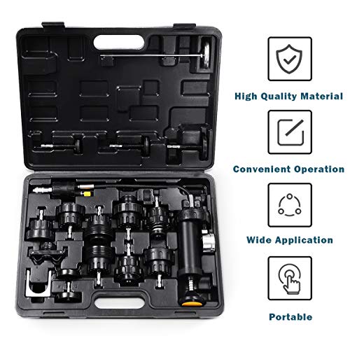 Goplus 18pcs Universal Radiator Pressure Tester, Pump Type Cooling System Kit for Universal Vehicles