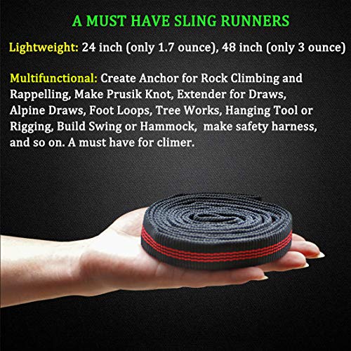 Boaton Climbing Utility Cord, Nylon Sling Runners, Creating Anchors