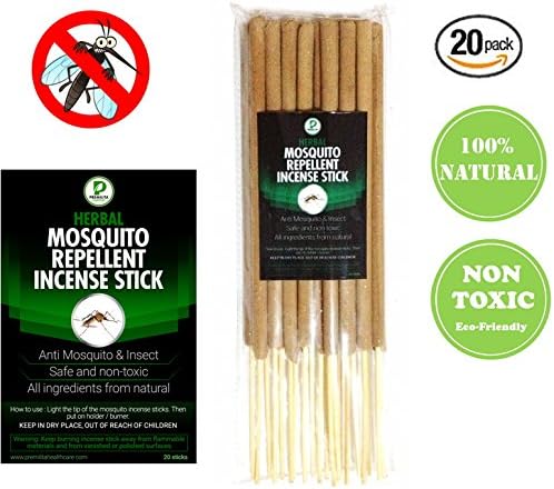 Citronella Mosquito Repellent Incense Stick Anti Mosquito &amp; Insect 100% Herbal Ingredients 20 sticks