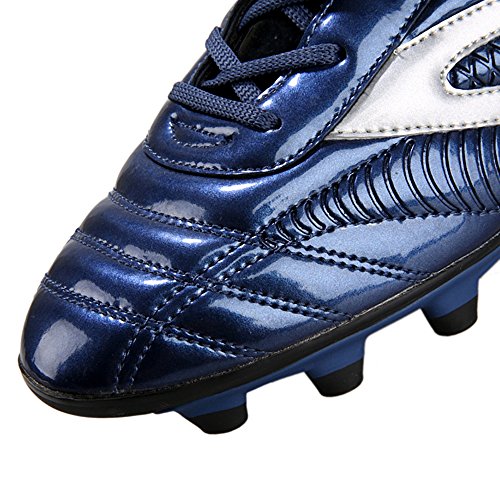 YING LAN Men's Boys Turf Cleats Soccer Athletic Football Outdoor/Indoor Sports Shoes AG Dark Blue - Thumbnail 5