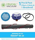 Think Crucial Replacement for Dyson DC25 Pre & Post-Motor Filters, Brushroll & Belts, Compatible With Part # 91618805, 91479001, 91739101 & 91412301