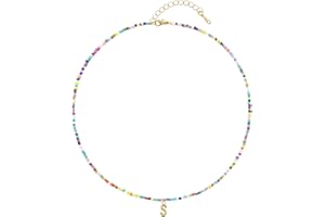 Senfour Gold Plated Initial Letter Necklaces for Girls, Name Necklace Personalized for Women, Girls, Teens and Preteen Girl Gifts