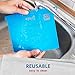 Reusable Food Bags - More Convenient and Cost Effective Than Plastic - 1 Litre Silicone Storage Bag - BPA Free, Hygienic and Leakproof - Safe to Use in Dishwasher, Microwave and Freezer - Set of 4