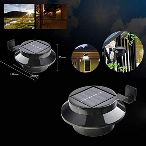 Elinkume Solar Powered Smart Night Utility Security LED Light for Indoor Outdoor Permanent or Portable for any House,Gutter,Fence,Garden,Garage,Walkways,Stairs