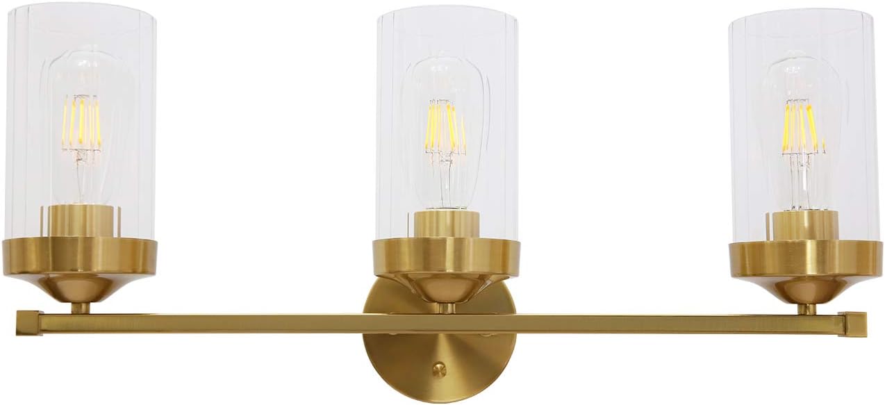 modern brass vanity light