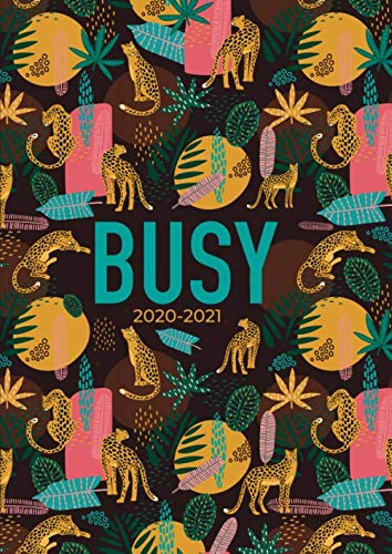 2020-2021 A4 Mid Year Diary | Busy Big Cats in The Wild / Leopards: Week to View / Academic Planner from August 2020 - July 2021 Organiser for School, ... Dates / Inspirational and Motivational