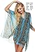 Zeagoo Women's Chiffon Caftan Poncho Tunic Top Cover up One Size Scarf Top,One Size,Light Blue