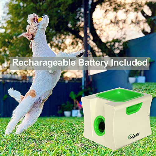 IDOGMATE Interactive Ball Launchers for Dogs Rechargeable, Automatic Dog Ball Launcher for Small