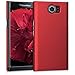 kwmobile Case Compatible with BlackBerry Priv - Hard Plastic Anti Slip Grip Shockproof Phone Cover - Red Matte