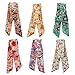 LilMents 12 Mixed Designs Wire Bunny Ears Hair Tie Headband Head Scarf Lot Set (Set B)