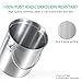 Kealive Compost Bin, Kitchen Compost Bin, Premium Quality Stainless Steel Compost Bin, Countertop Compost Bin Includes Activated Charcoal Filter, 1.3 Gallon