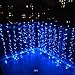 FefeLightup Blue Led Party Lights 9.8ft9.8ft 304 LEDs Lights Decorating Holiday Wedding Curtain Lights Icicle String Lights