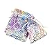 BoNaYuanDa 50pcs Coralline Organza Jewelry bags Candy Pouch Party Wedding Favor Gift Bag 2 Colors