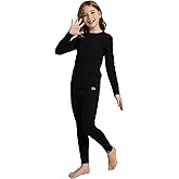 MERINNOVATION Merino Wool Base Layer Set for Kids Long Sleeve Thermal Underwear for Boys Girls Lite - Midweight Top & Bottom
