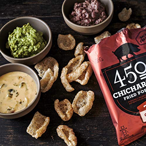 4505 Classic Chili & Salt Pork Rinds, Certified Keto, Humanely Raised, Family Size Bag, 7oz