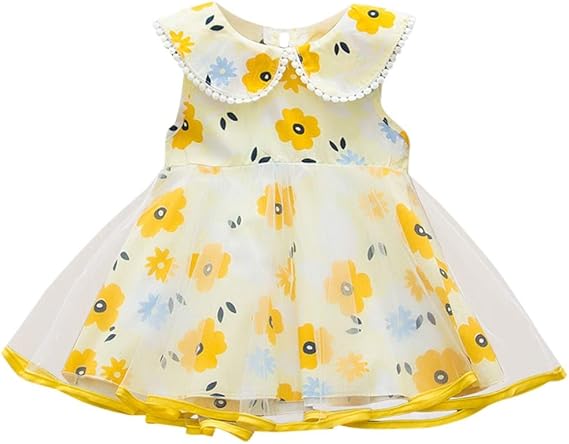 Amazon Co Jp Sakuranbo ドレス ワンピース 花柄 ベビー服 女の子 カジュアル スカート フォーマル リゾート ビーチ 遊園地 セレモニー服 結婚式 かわいい プリンセス風 ノースリーブ プリンセス 発表会 通園 通学 誕生日祝い 春夏 服 ファッション小物