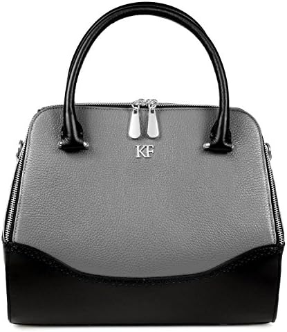Leather Handbag, Womens Leather Handbags, Leather Grey Top Handle Bag