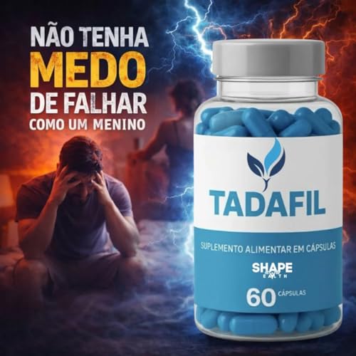 Tadafil Suplemento Alimentar Masculino 60 Cápsulas de Disposição Energia Masculina Desempenho Vitalidade Uso Diário