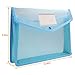 Acrux7 Plastic File Folder - Poly Envelope Expanding File Wallet Document Folder with Snap Button Closure - 5 Pack A4 Large Waterproof Accordion File Pouch - Assorted Color