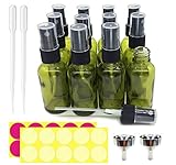Le Fu Li 12 Pcs, 1 oz Cobalt Olive green Glass