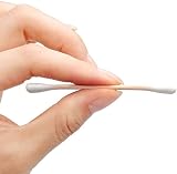 ZHIYE Bamboo Cotton Buds 600 Pack 7.3cm White Wooden Cottton Swabs Biodegradable view 4