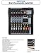 Audio2000'S AMX7342 Six-Channel Audio Mixer with USB Interface and Sound Effect