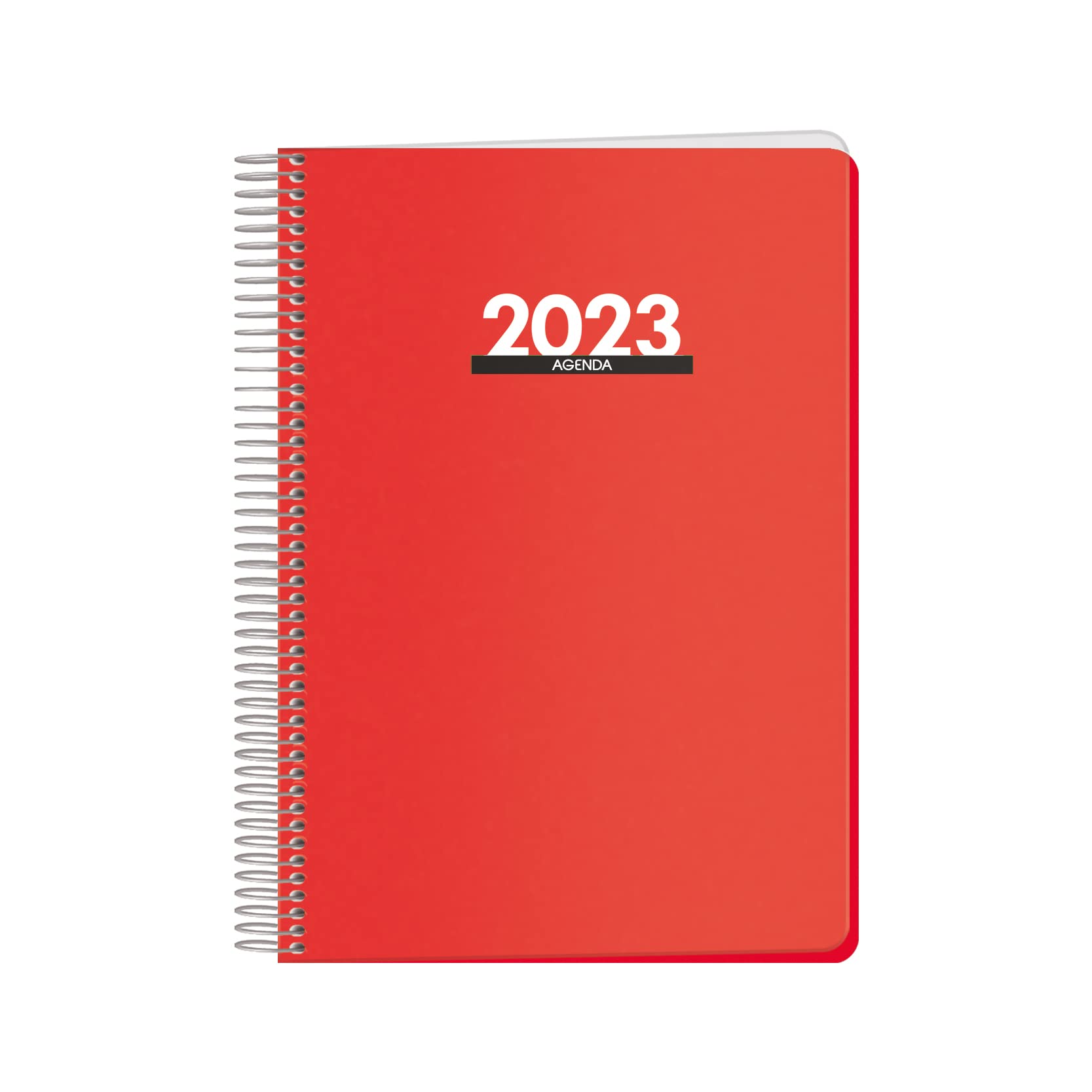 Dohe - Diary, Page per Day, 15 x 21 cm [May not be in English]. Day Page 15 x 21 cm red