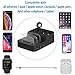 Milletech 6 Port USB Charging Station Multi Device USB Charging Dock Station HUB Desktop Charger Stand Organizer Compatible for iPhone ipad Airpods iwatch Kindle Tablet Multiple Devices