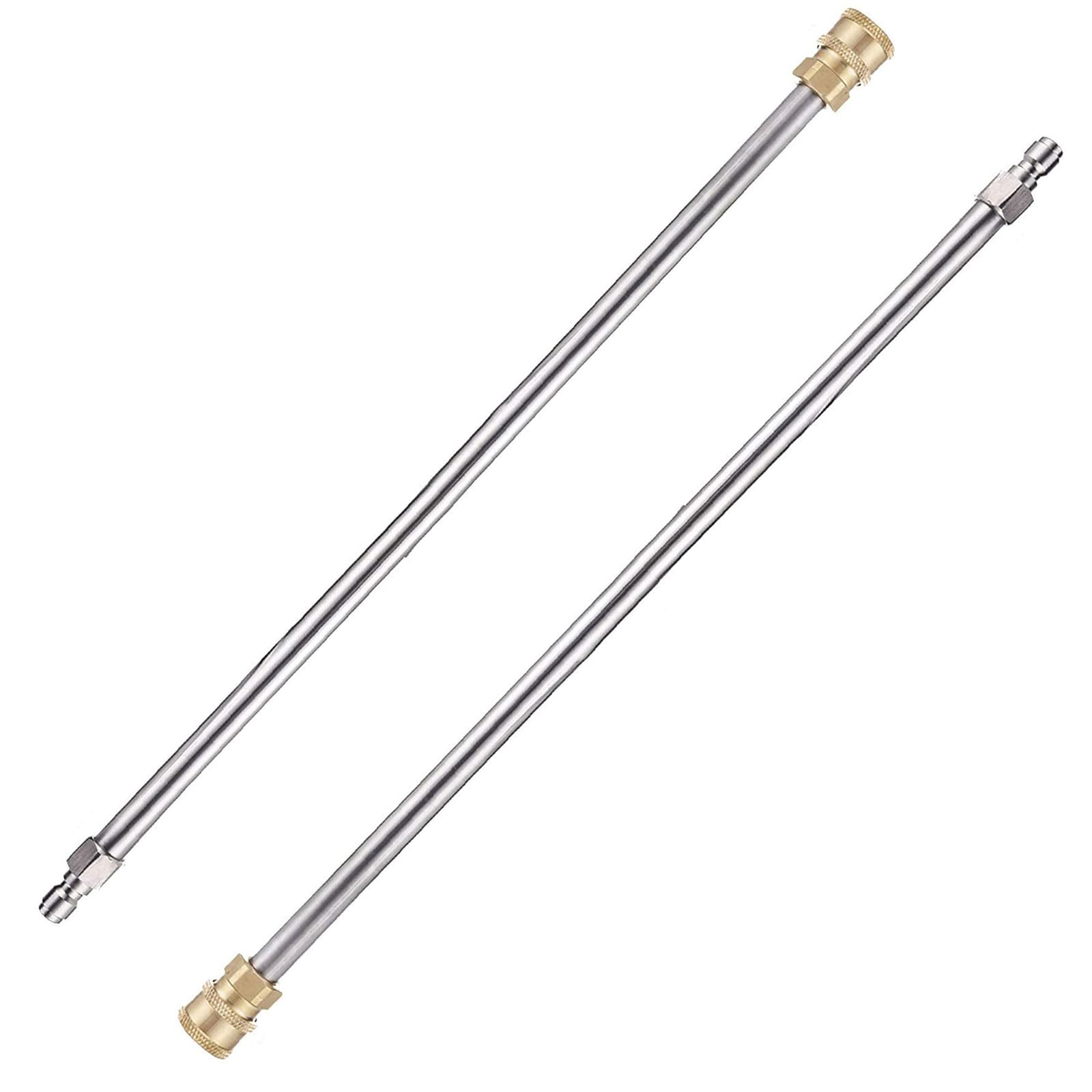 Kocusu 2-Pack Extension Pressure Washer Lance 13 "/33 cm with 1/4" Quick Connection Nozzle,Stainless Steel Pressure Washer Extension Wand 4000 PSI for Cleaning Machine
