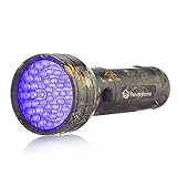 Fancy Home 51LED Blacklight Flashlight Pet Urine Stain Detector Scorpion Hunter UV Flashlight with Free Dog LED Collar Light Indicator