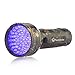 Fancy Home 51LED Blacklight Flashlight Pet Urine Stain Detector Scorpion Hunter UV Flashlight with Free Dog LED Collar Light Indicator