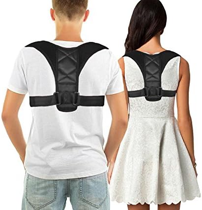 Back Posture Corrector Clavicle Support Brace for Men and Women, Faiger Adjustable Posture Corrector-Figure 8 Shaped Designed for Your Upper Back, Improve Bad Posture Upper Back Pain Relief (LGE)