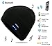 Bluetooth Hat, Bluetooth Beanie, Wireless Bluetooth Headset Hat Music Hat with Built-in Stereo Speakers Fit for Outdoor Sports, Skiing ,Running, Skating, Walking, Christmas Gifts (black)