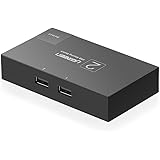 UGREEN USB Switch, 2 Port Scanner Printer Share Switcher Selector Box Hub with 2 pcs of USB 2.0 A to A cables&nbsp;for Scanner,Printer Mouse,Keyboard etc.