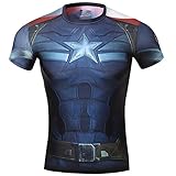 Red Plume Men's Compression Sports Fitness Shirt, Armor Captain T-Shirt (XL, Armor+Combat Clothes)
